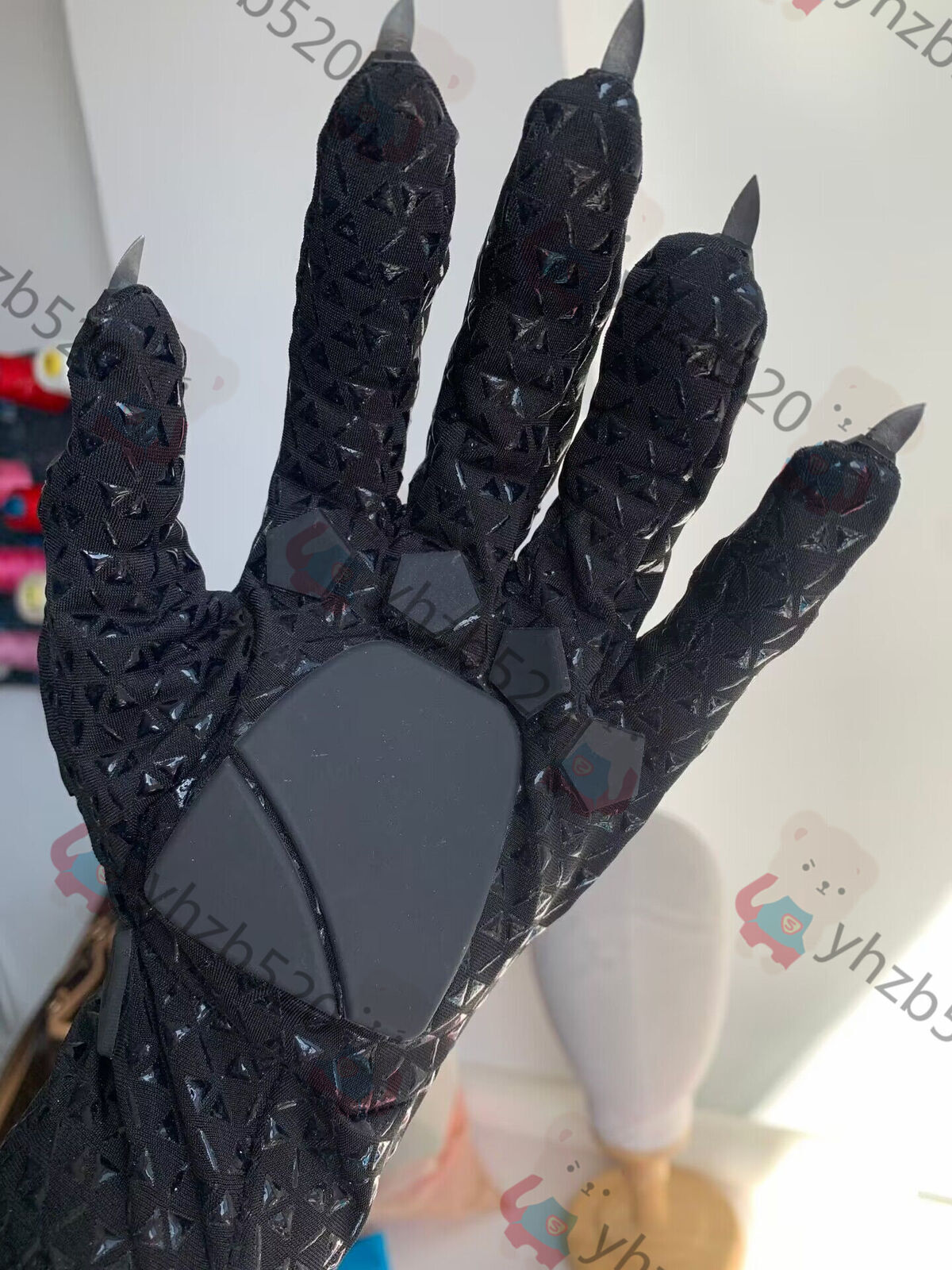 Black Panther 1 Pair Gloves & Claws T’Challa Cosplay Props Costume Accessory Cos