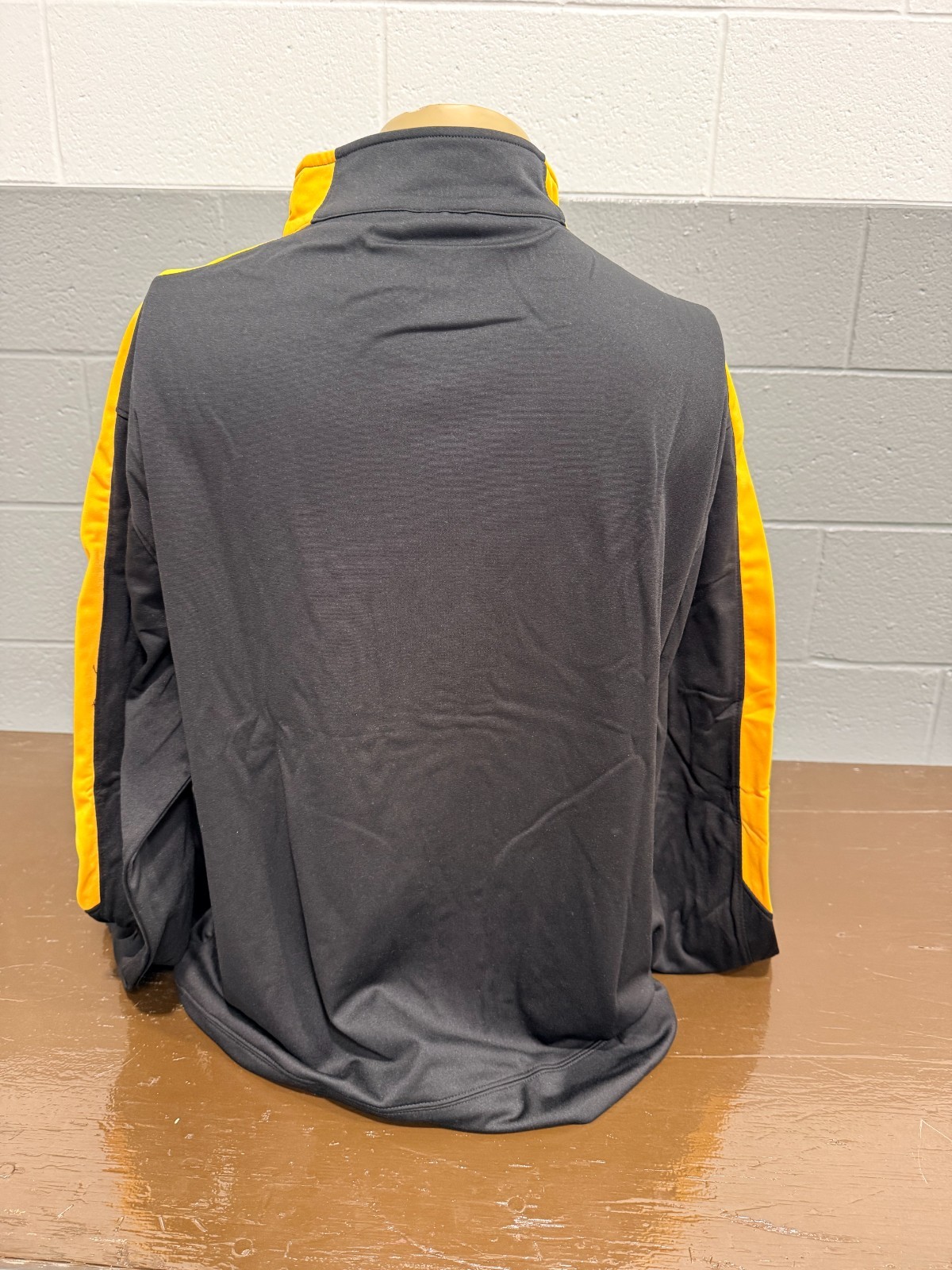 Augusta Black/Gold Full Zip Track Jacket