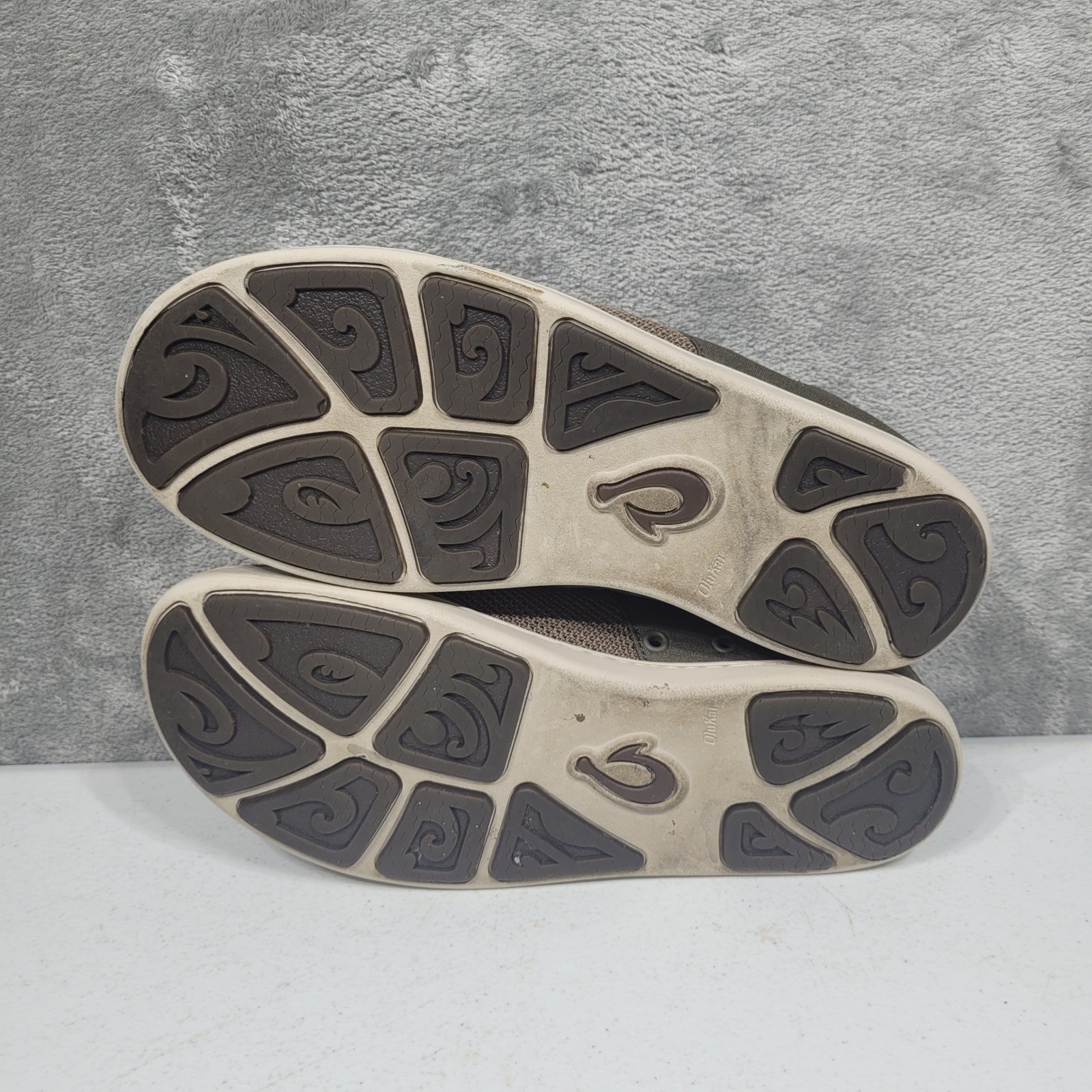 OluKai Shoes Mens 9 Brown Nohea Moku Mesh Casual Boat Slip On