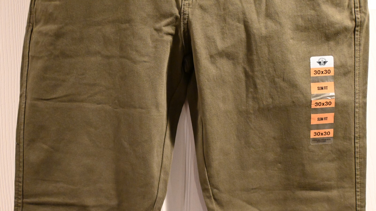 NEW Dockers Mens Slim Fit Ultimate Chino Smart 360 Flex Army Olive Size 30X30