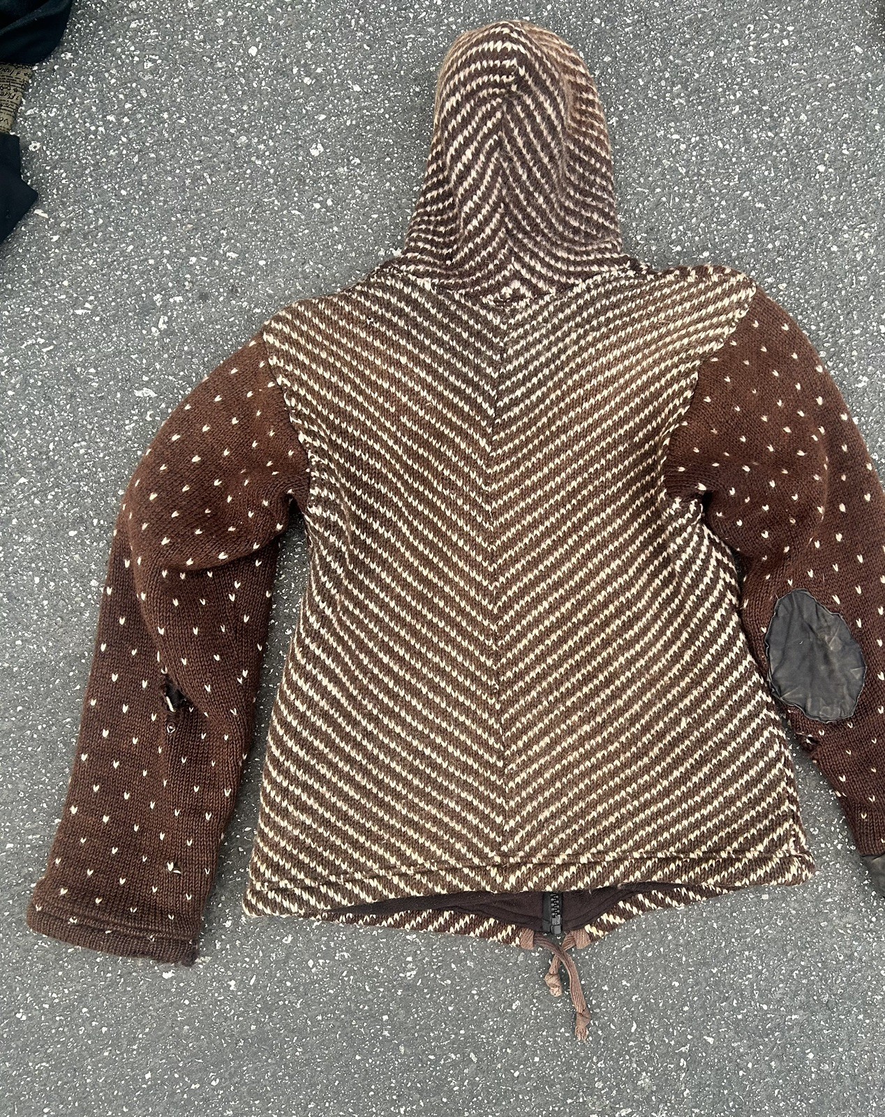VTGLaundromat Nepal Wool Fully Lined Full Zip Jacket Size M Southwestern Pattern