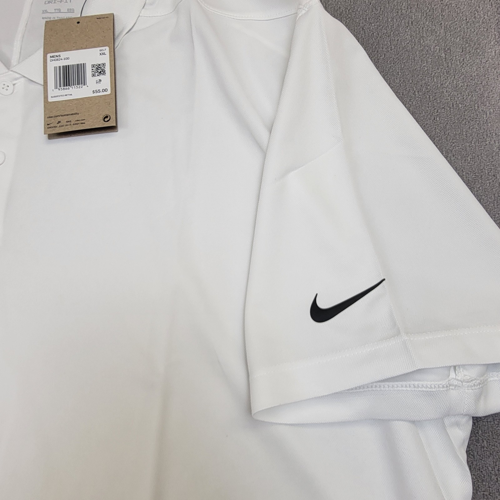 Nike Dri-FIT Victory Men’s XXL Golf Polo Shirt White DH0824-100 New Nwt DRI FIT