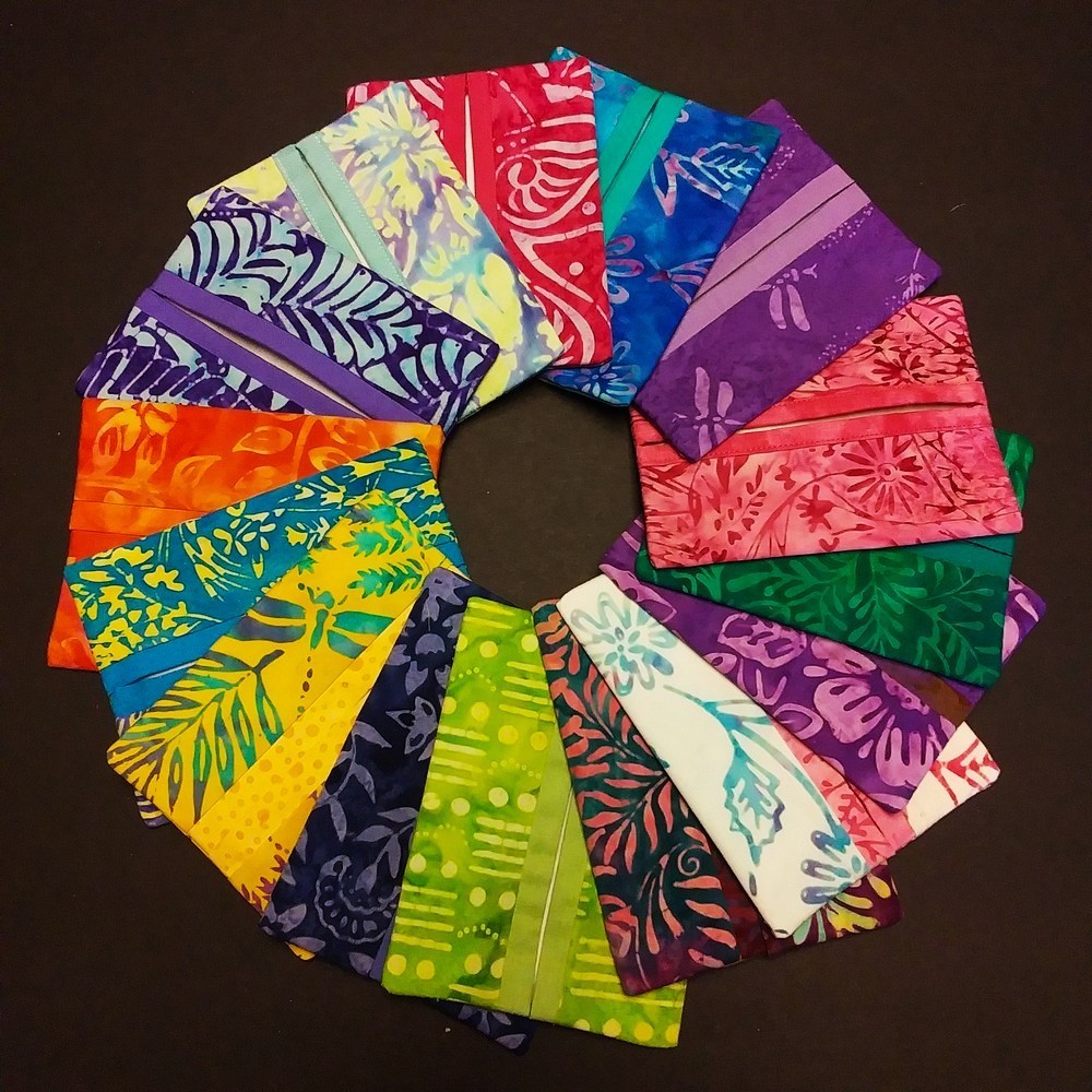 Handmade BATIK Pocket Tissue Holders for Purse/Travel, 15 Prints, Your Choice!