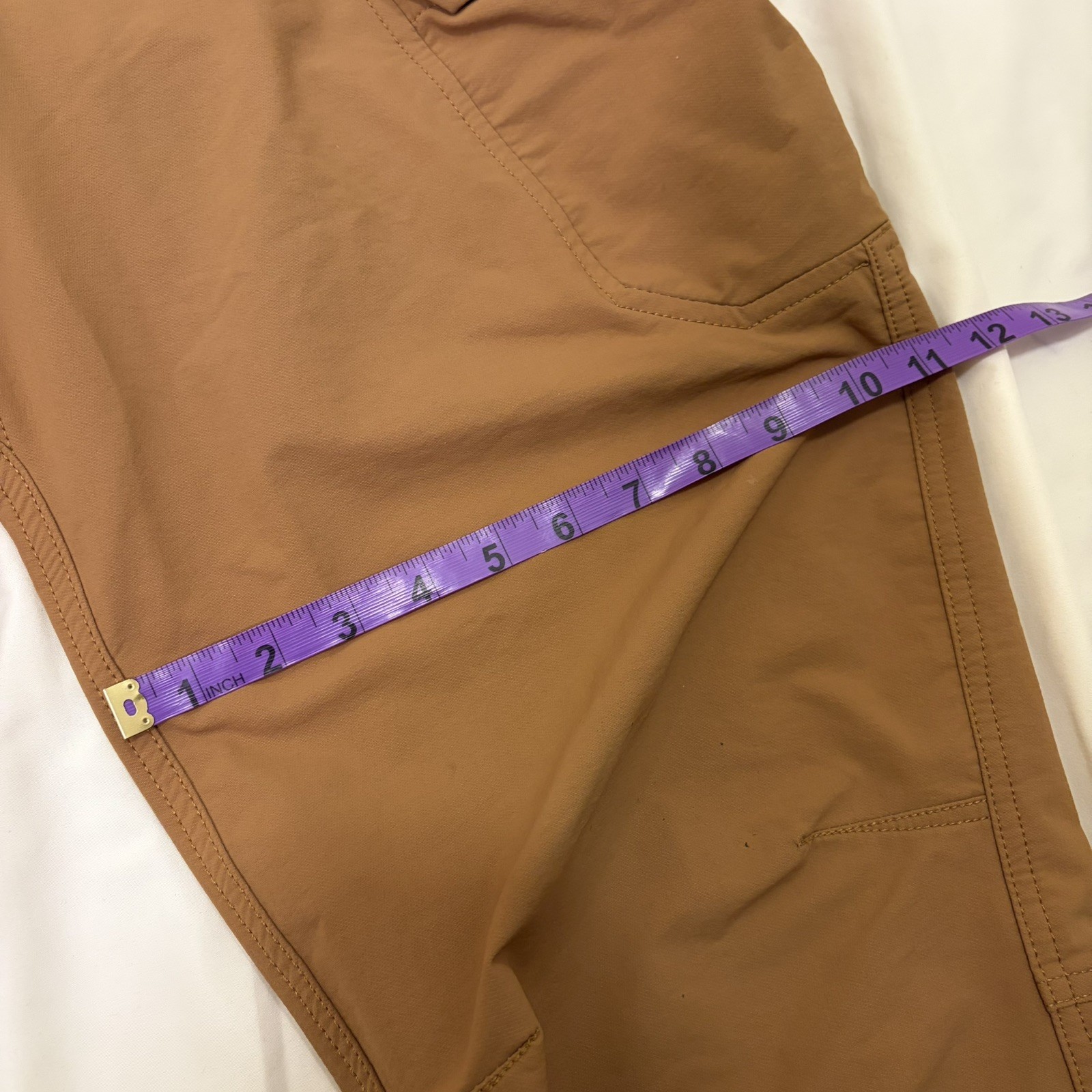 Truewerk T2 Werkpant Mens Size 38×36 Sand Straight Leg Nylon Poly Spandex Good