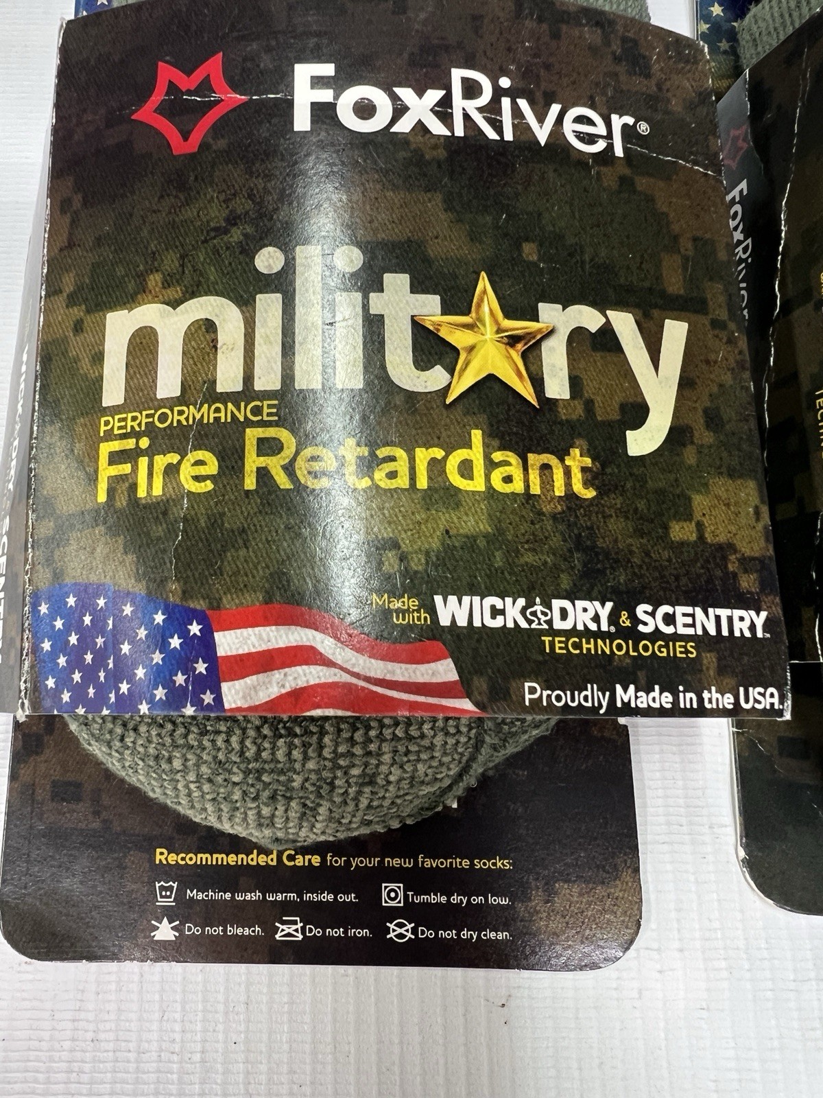 Fox RIver Military Fire Retardant FR MidCalf Sock Midweight Foliage LARGE 2pack