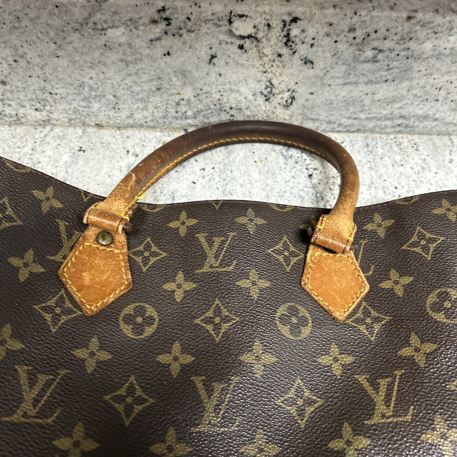 Vintage Louis Vuitton Brown Monogram Canvas Sac Plat – 1 OWNER 🔥🔥