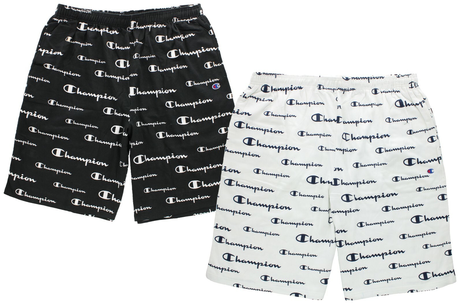 Champion All Over Script Logo Shorts Men’s Big & Tall Deep Pocket Jersey Short