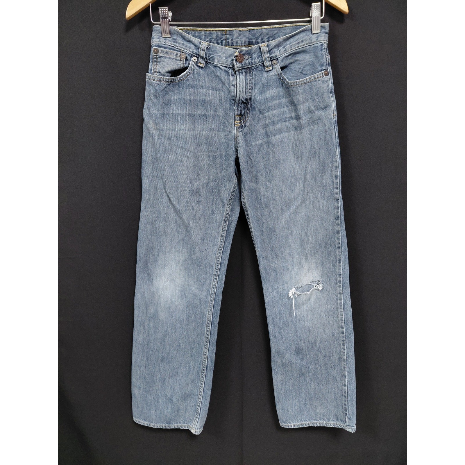 Polo Ralph Lauren Distressed Jeans Blue Mid (10-12 in) Regular Denim Size 14