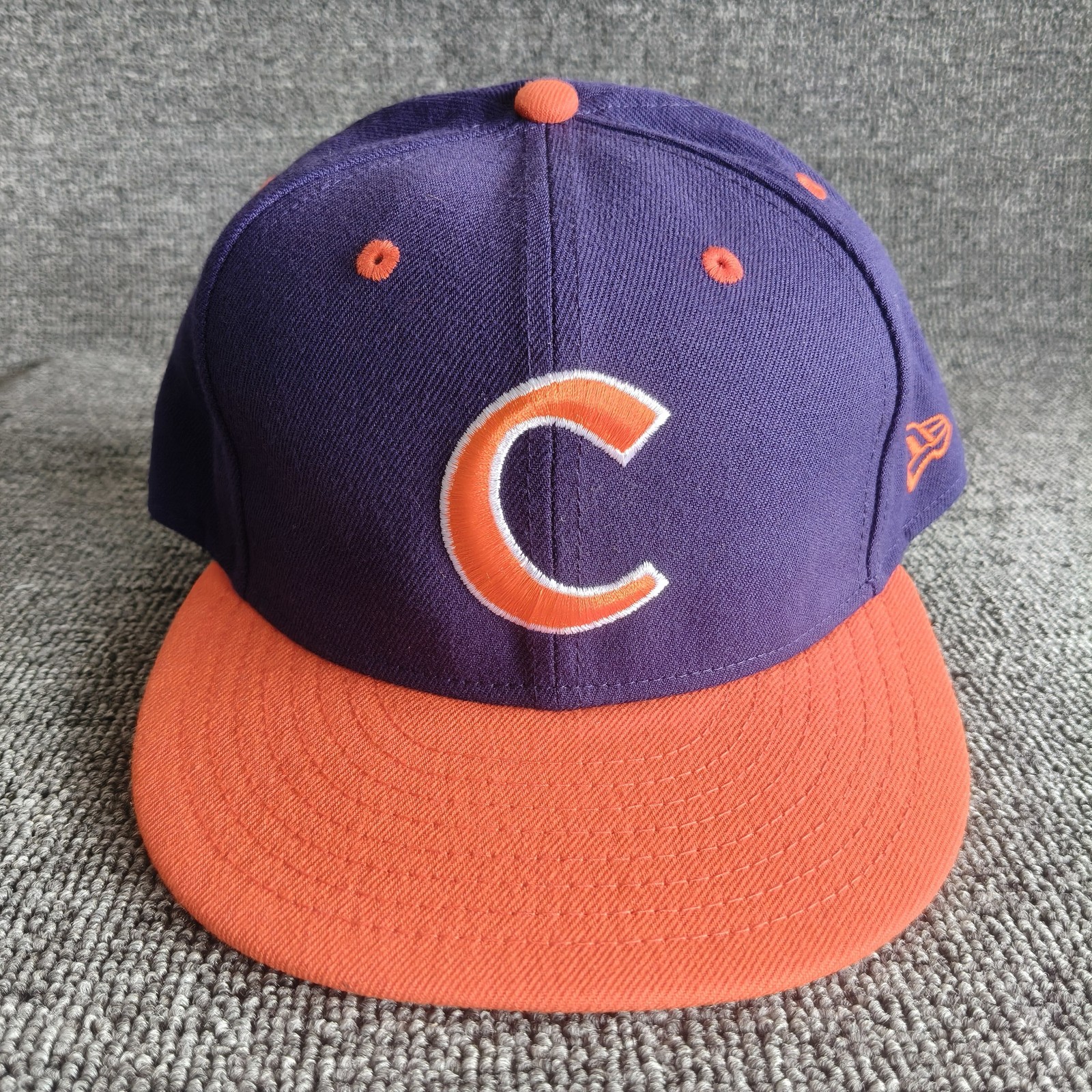 New Era Clemson Tigers 59FIFTY Fitted Purple Orange Hat 7 3 4