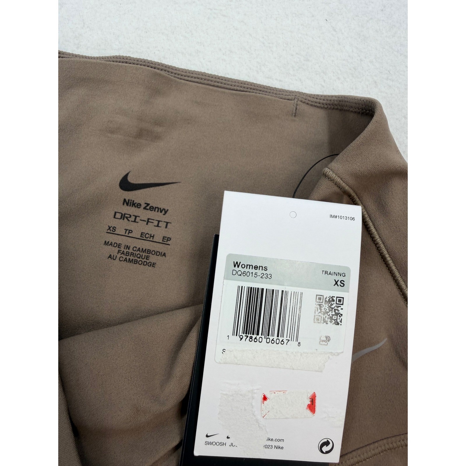Nike Zenvy Gentle Support High Waisted 7/8 Leggings Brown DQ6015-233 Womens XS