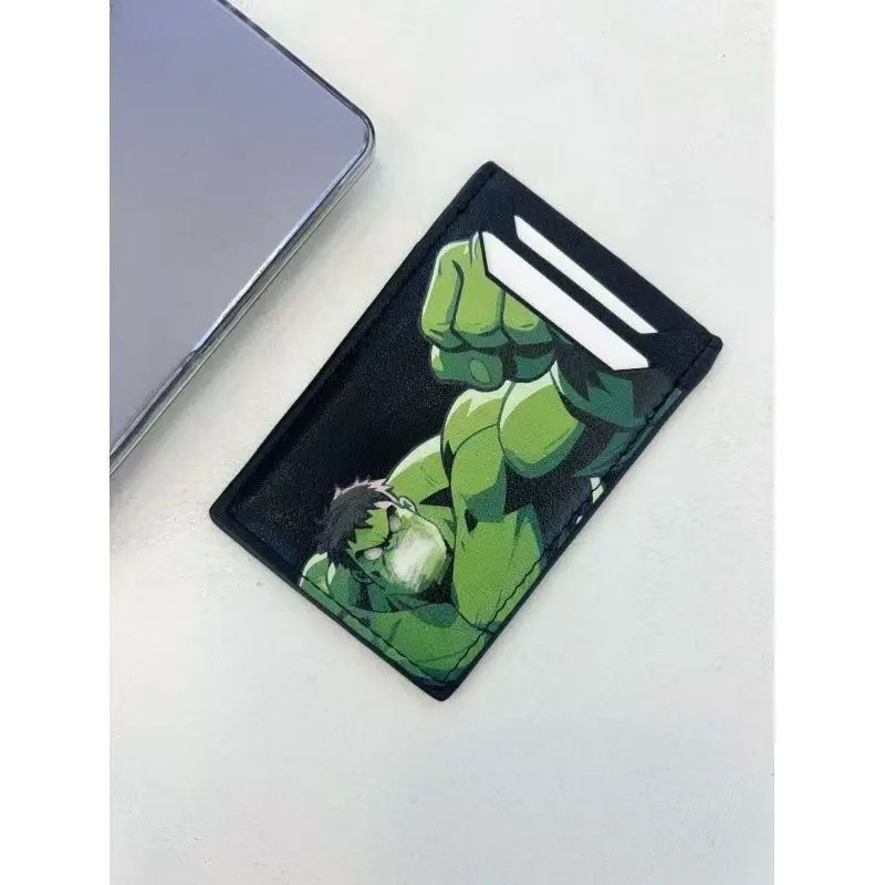 1pcs Leather Bat ID Card Holder Case Wallet Personalized SuperHero Mask Card Hol