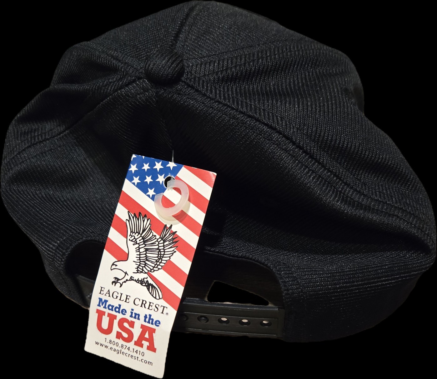 Eagle Crest USS Ronald Reagan CVN-76 Black Adjustable Baseball Cap, One Size