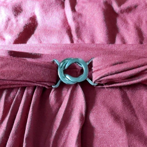 NWT Alaia France Plum Berry Draped Overlay Midi Skirt IT 48 US 10