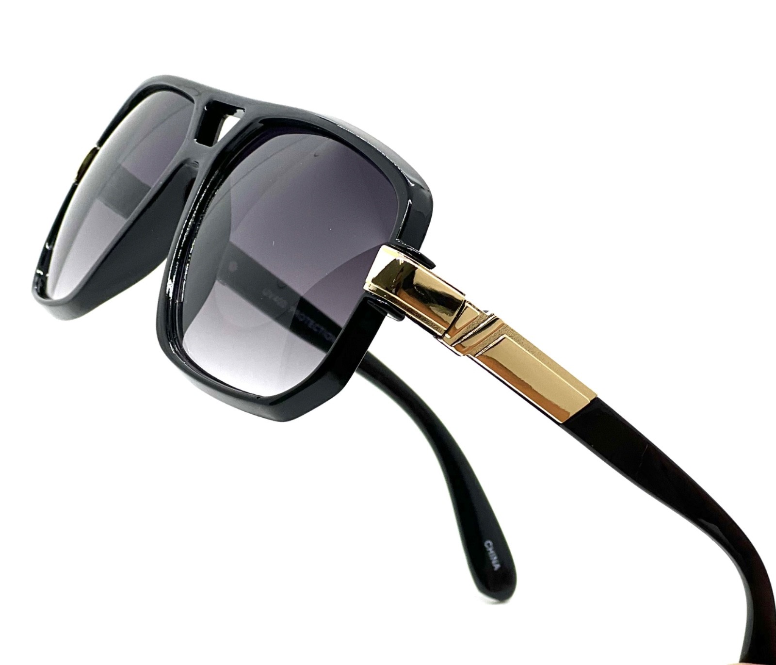 GAZELLE SWAG SQUARE HIP HOP AVIATOR SUNGLASSES OVERSIZED RETRO DESIGNER FASHION
