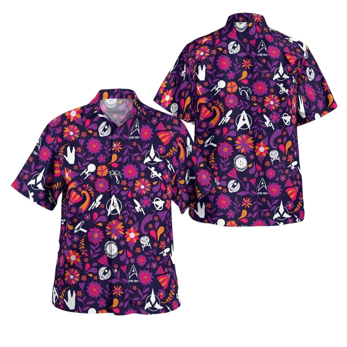 Star Trek Seamless Hawaiian Shirt Aloha Shirt