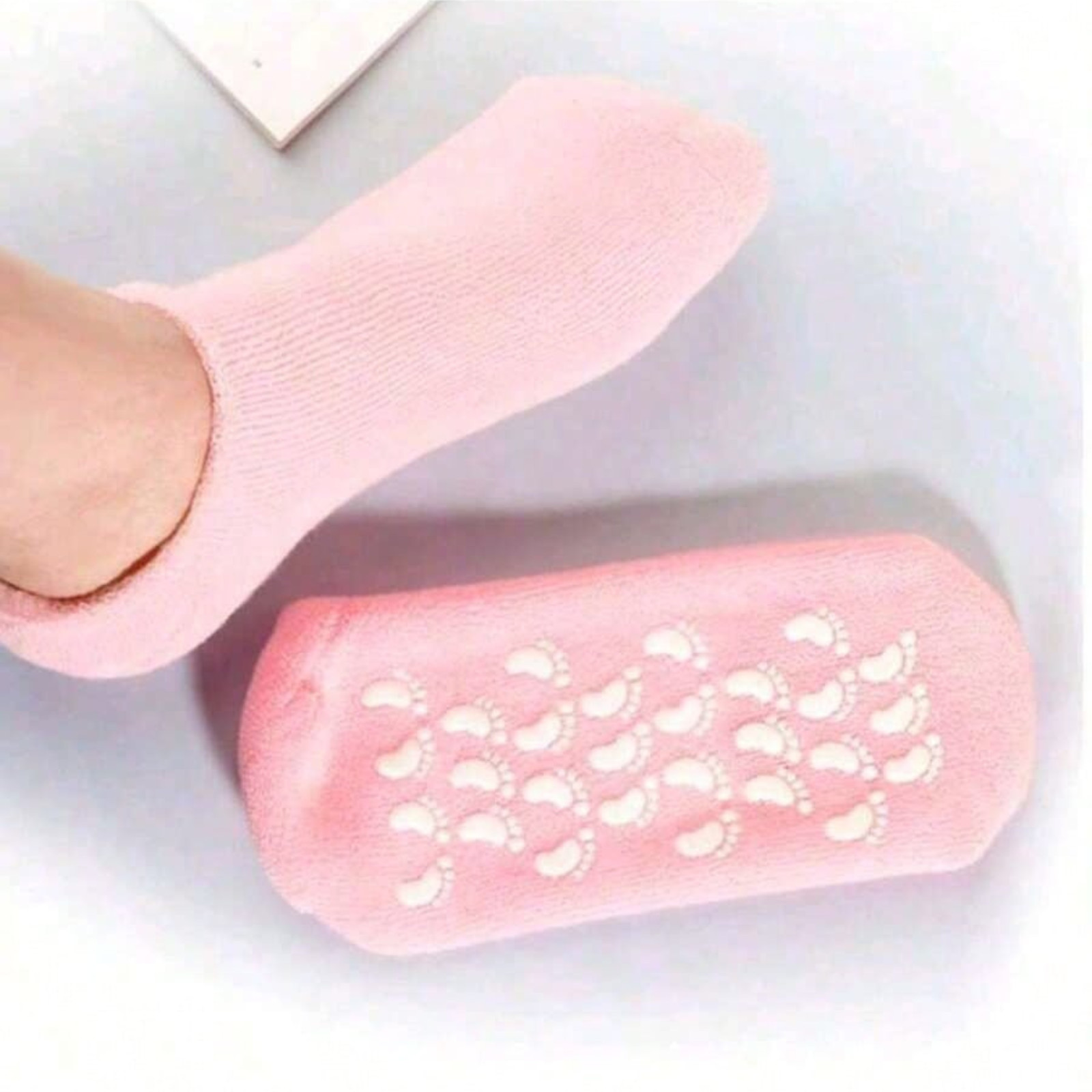2PCS Reusable Gel Moisturizing Foot Socks Soft Hydrating Socks Pedicure Socks