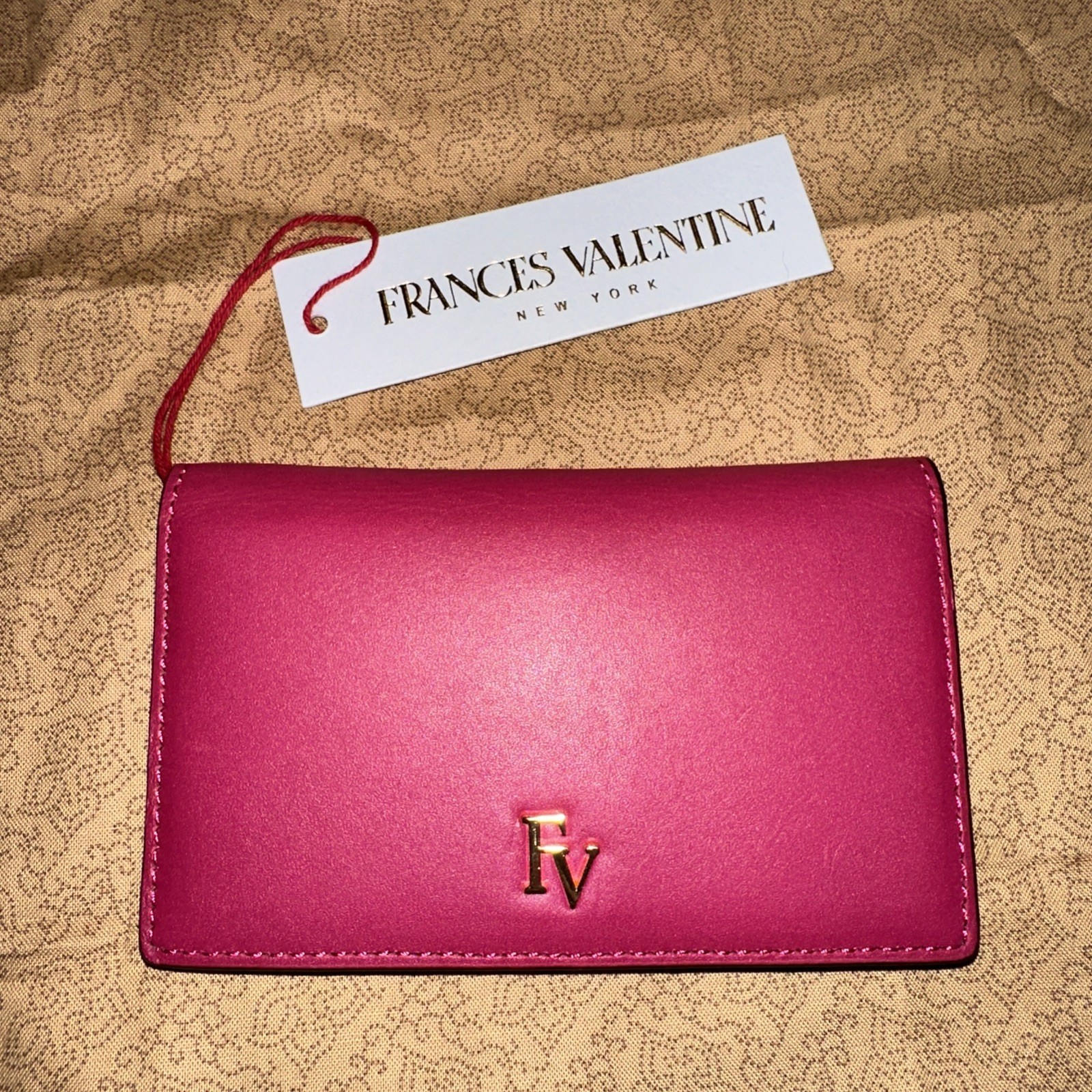 Frances Valentine Perfect Card Wallet ~ Purple-red