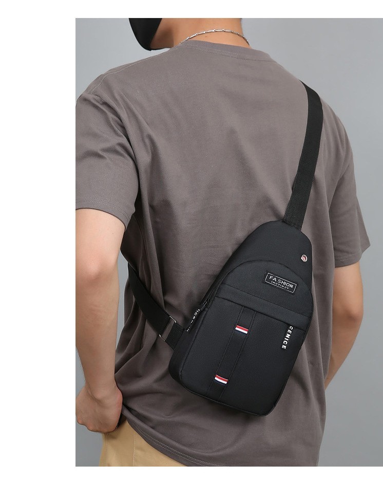 Men’s Canvas Crossbody Sling Bag Shoulder Backpack Casual Travel Chest Pack US