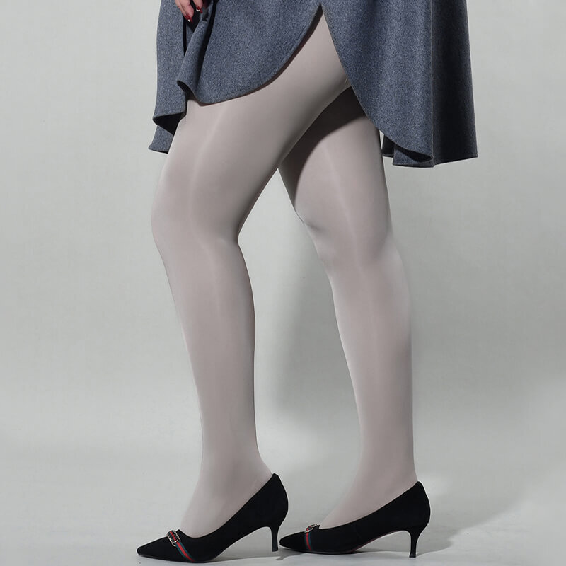 300lbs Plus Size Women Shiny Glossy Pantyhose Sheer Stockings Open Crotch Tights
