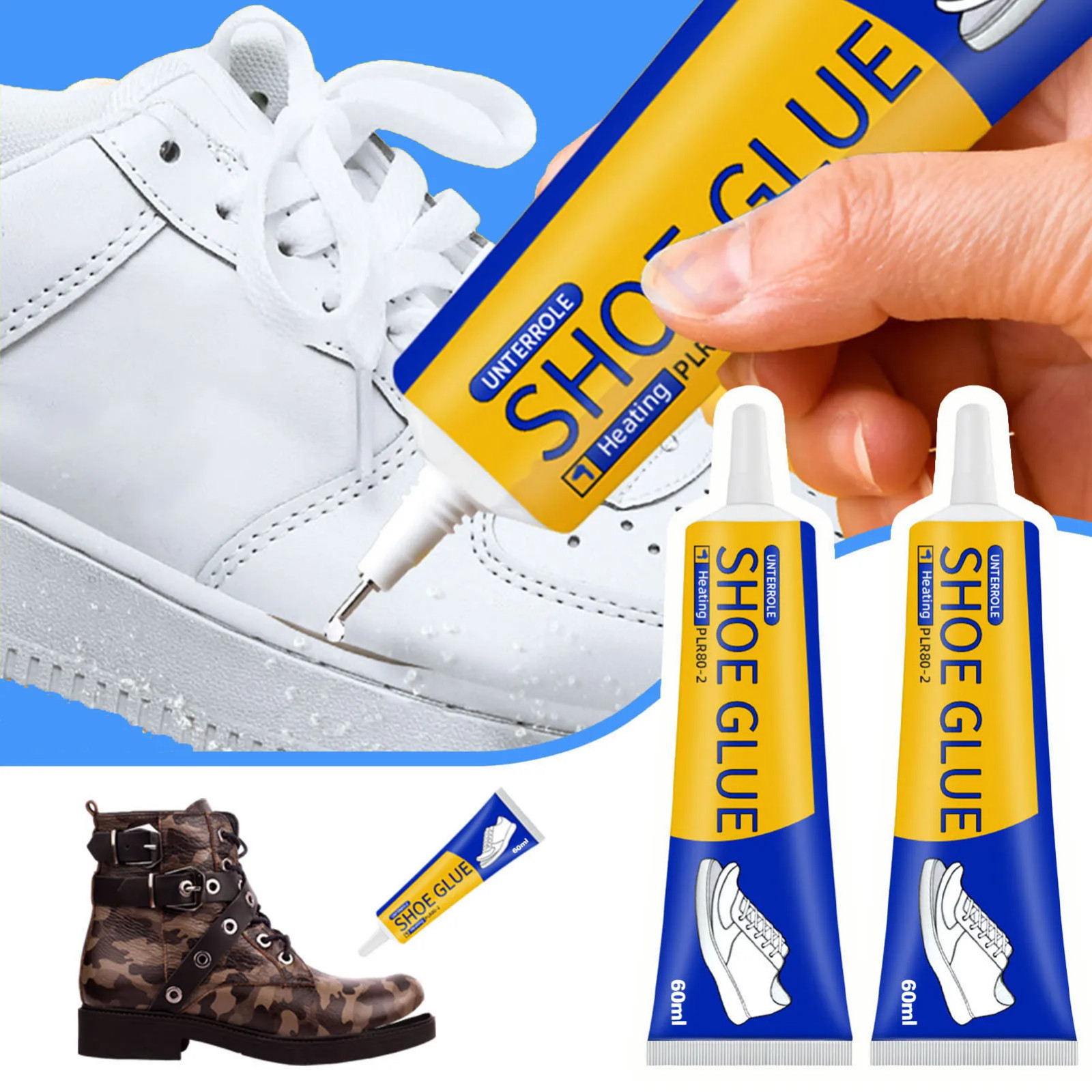Super Strong Shoe Repair Glue Waterproof Adhesive for Sneakers Boots Leather US