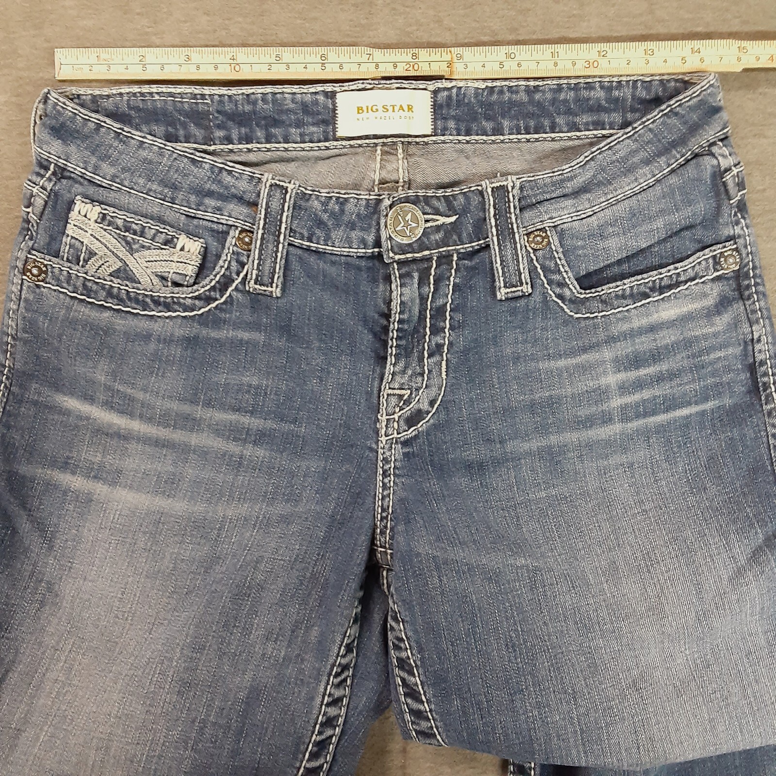 Big Star Womans Jeans Size 28R, Pockets Waist 28″ New Hazel Boot Low Rise Pocket