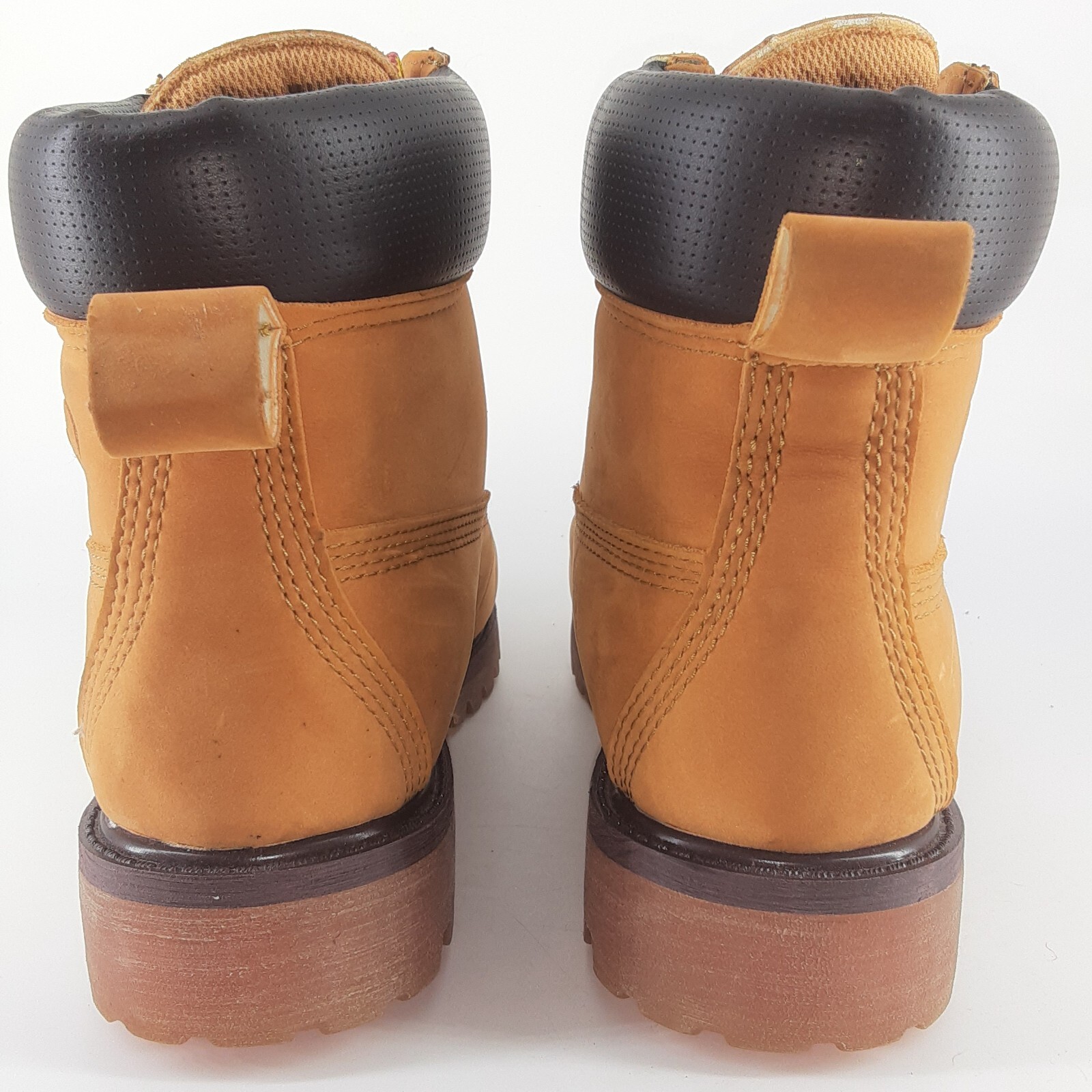 Vintage Baby Phat Nubuck Wheat Synthetic Leather Construction Boots 9 RARE NWOB
