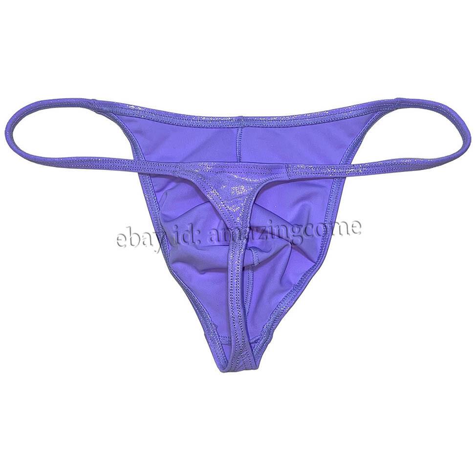 Men Gloss G-string Thong Underwear Classics Pouch T-back Elastic Sex Swim Tangas