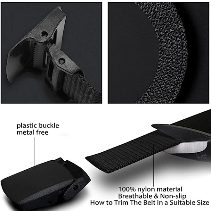 Men Casual Military Tactical Army Adjustable Quick Release Belts Pants Waistband