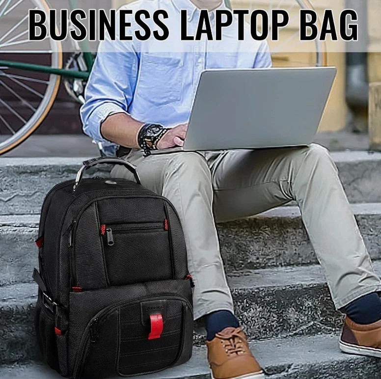 50L Extra Large Travel Backpack – Water Resistant Laptop Bag with Shoe Compartme