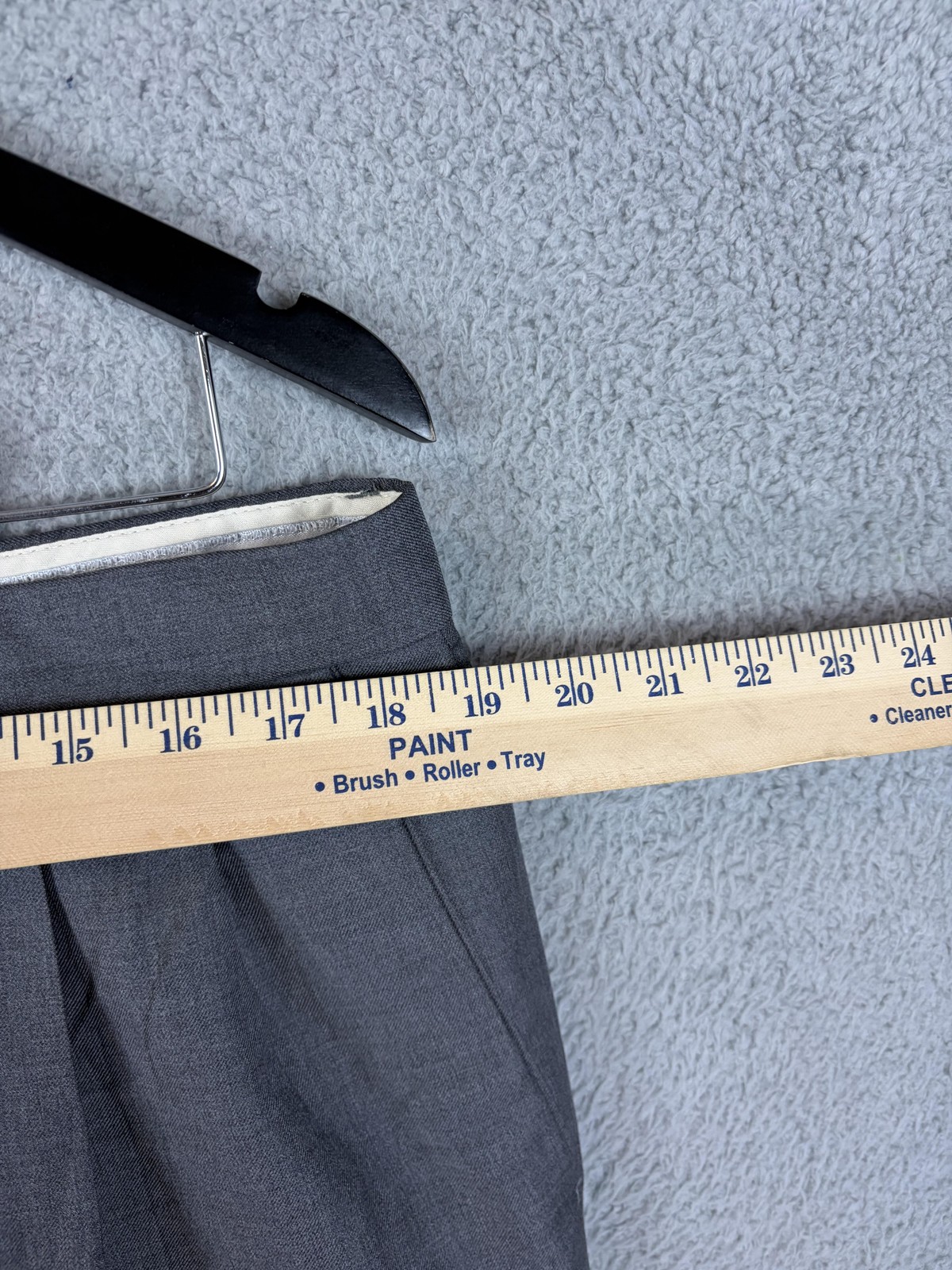 Santorelli Dress Pants Mens 36×29 Gray Wool Pleated Classic Fit Made In Italy