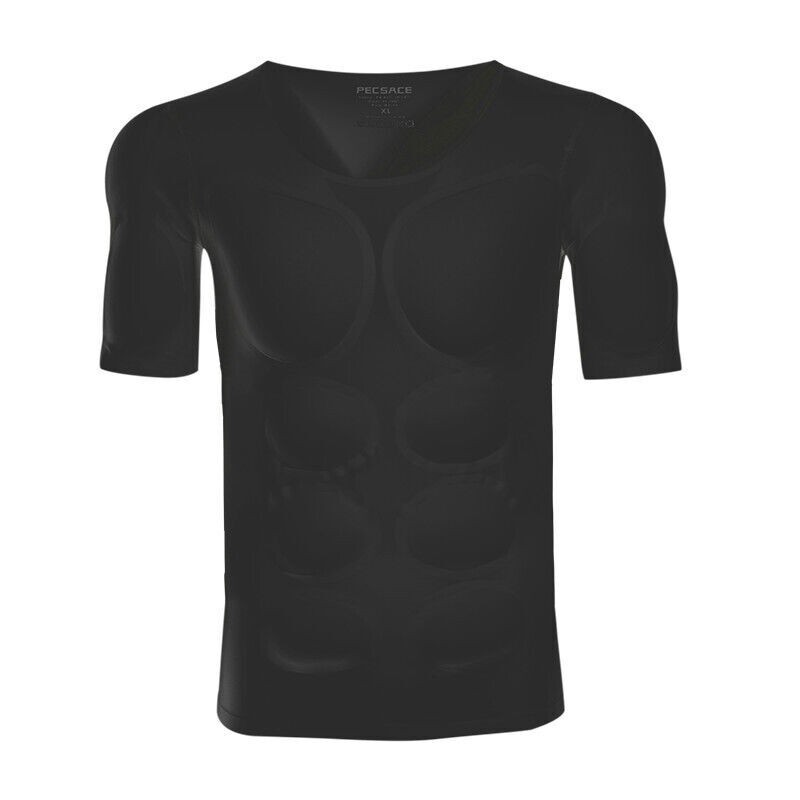 Men’s Invisible Pads Shaper Fake Muscle Chest Tops Protection Sponge Enhancers