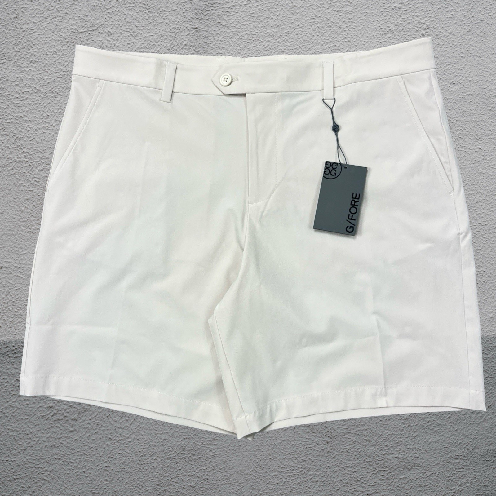 G/Fore Performance Fabric 4-Way Stretch Maverick Shorts Stone Golf Men’s 38
