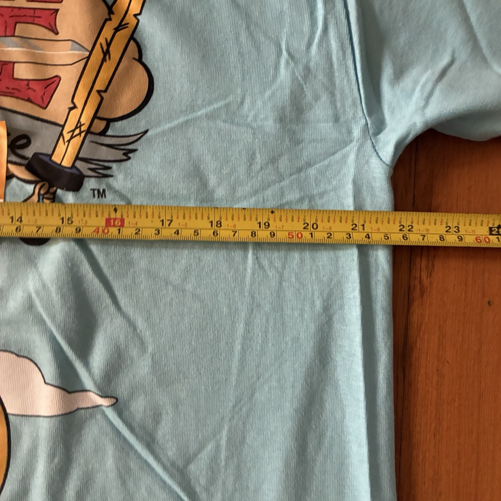 Adventure Time with Finn & Jake Men’s Blue Cartoon Graphic Tee T-Shirt Sz Large