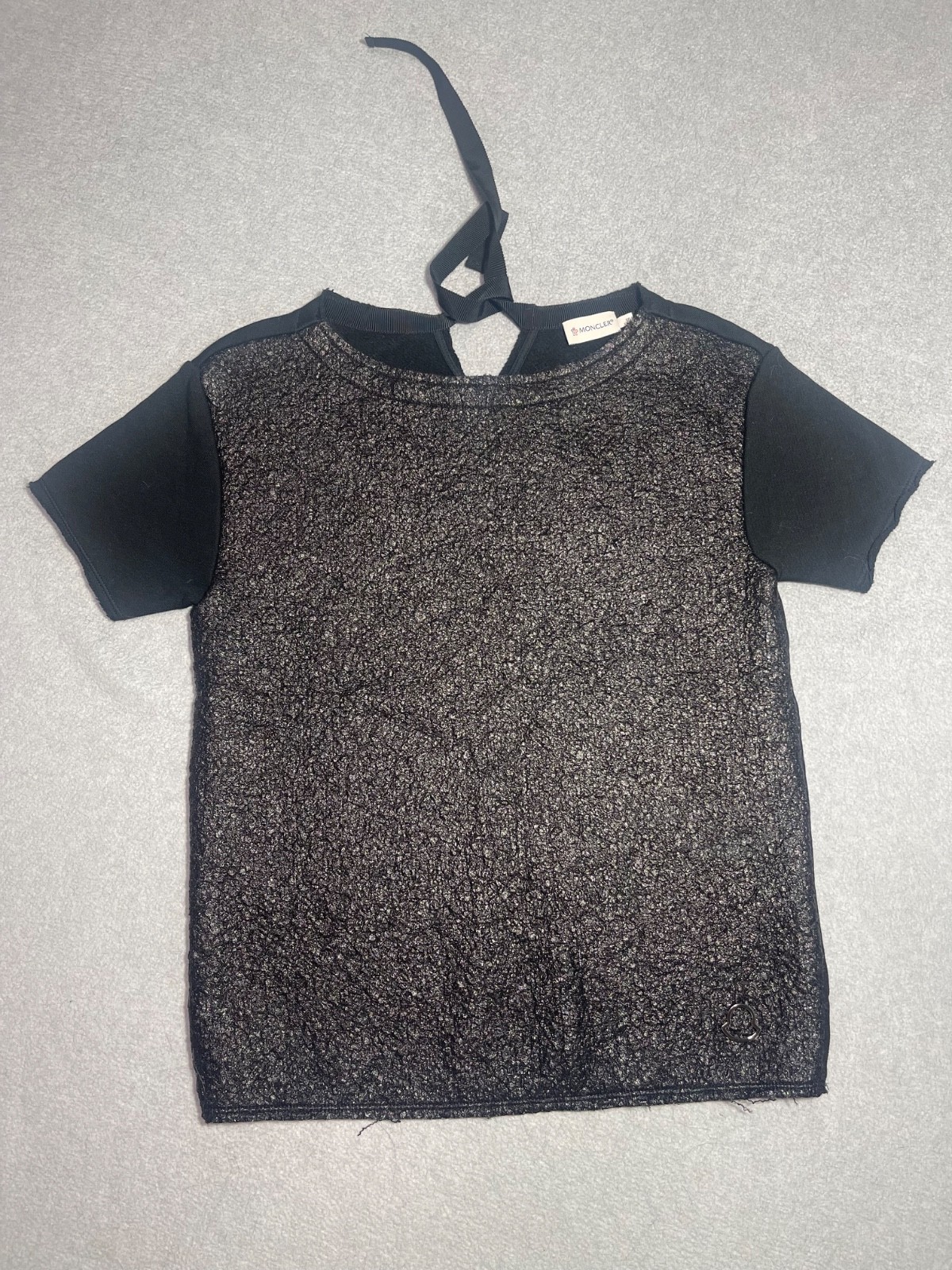 Moncler Maglia Girocollo Women’s T-Shirt Textured Top Size S