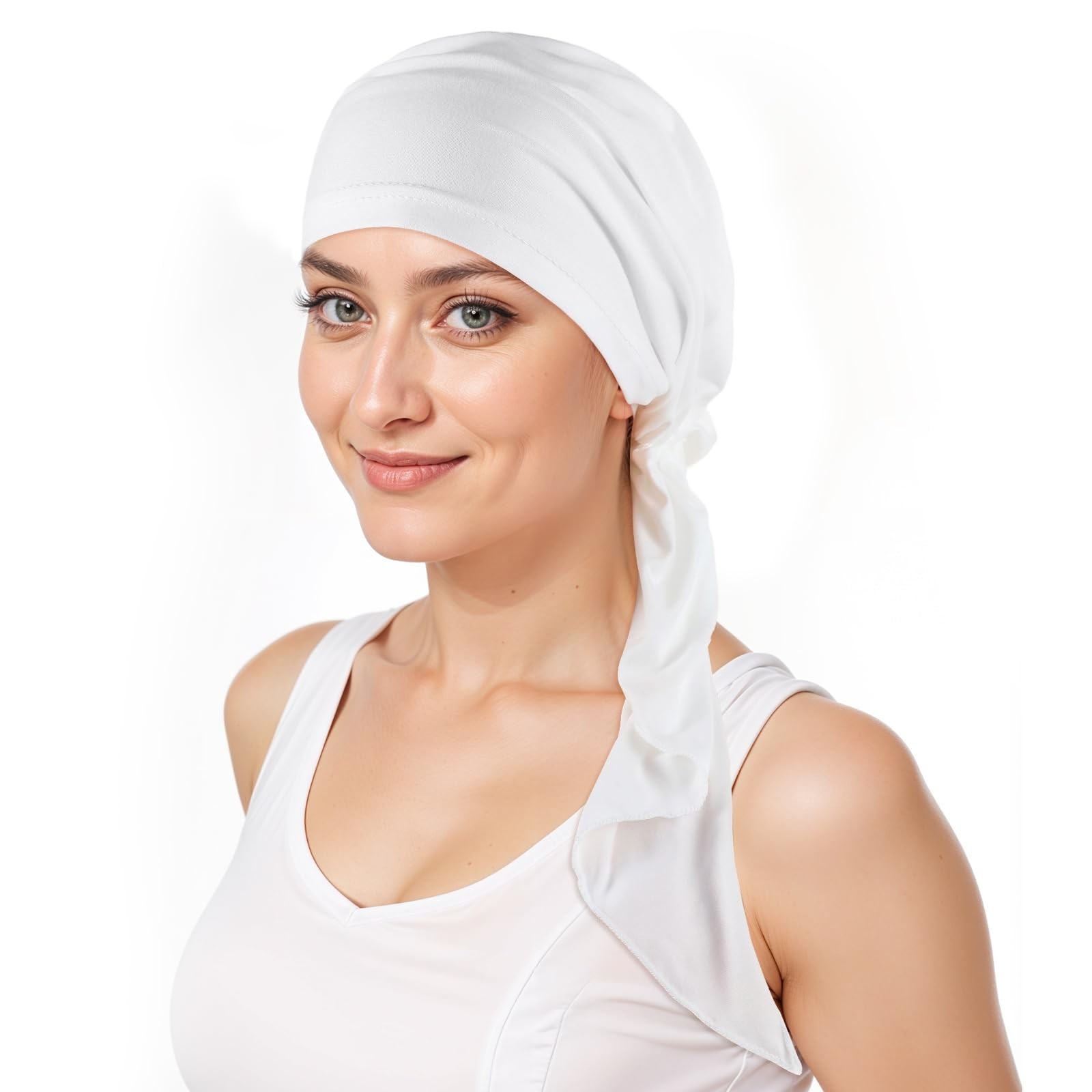 1Pcs Chemo Headwear for Women, Pre Tied Chemo Head Scarf for Women, Hair Lo
