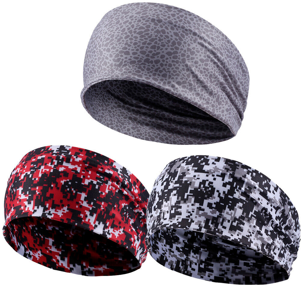 Stretch Sweatband Wide Headband Yoga Gym Run Head Wrap Head Band for Women Gift