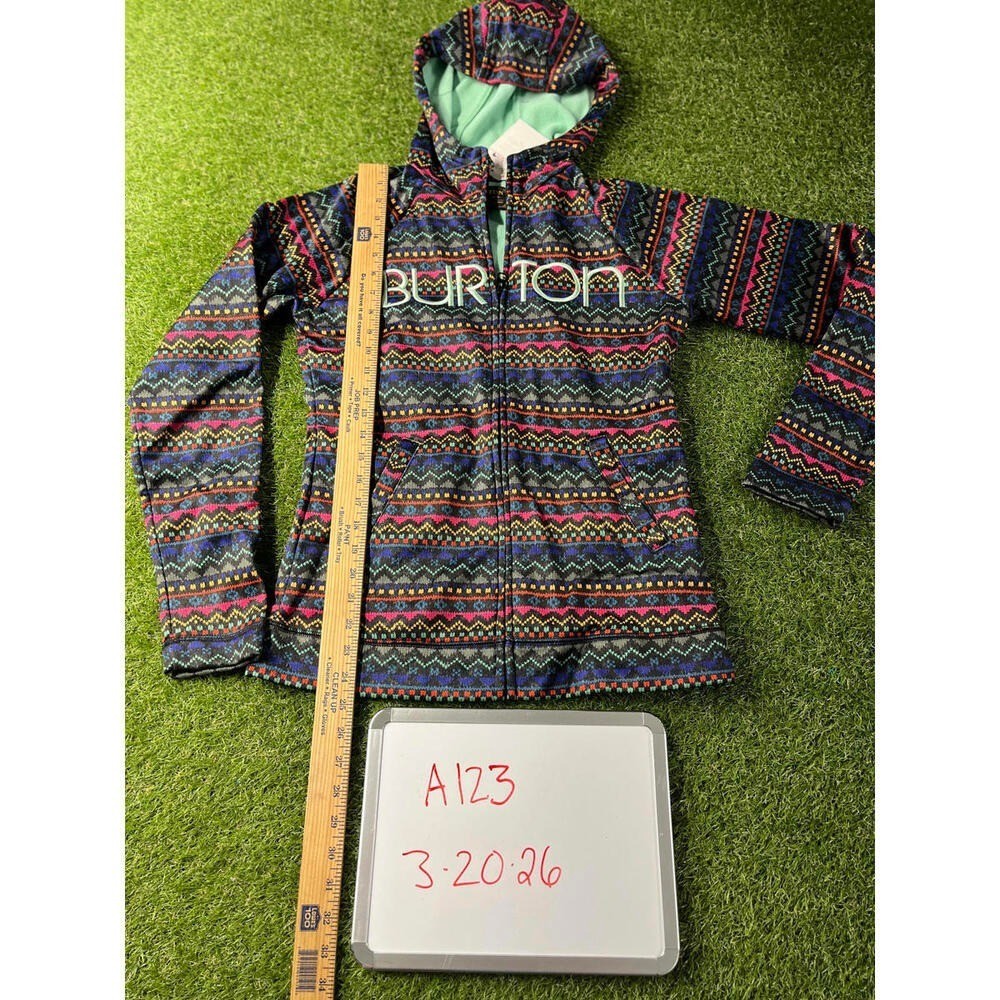 Burton Women’s M Medium Patterned Full-Zip Hoodie Jacket with Hood