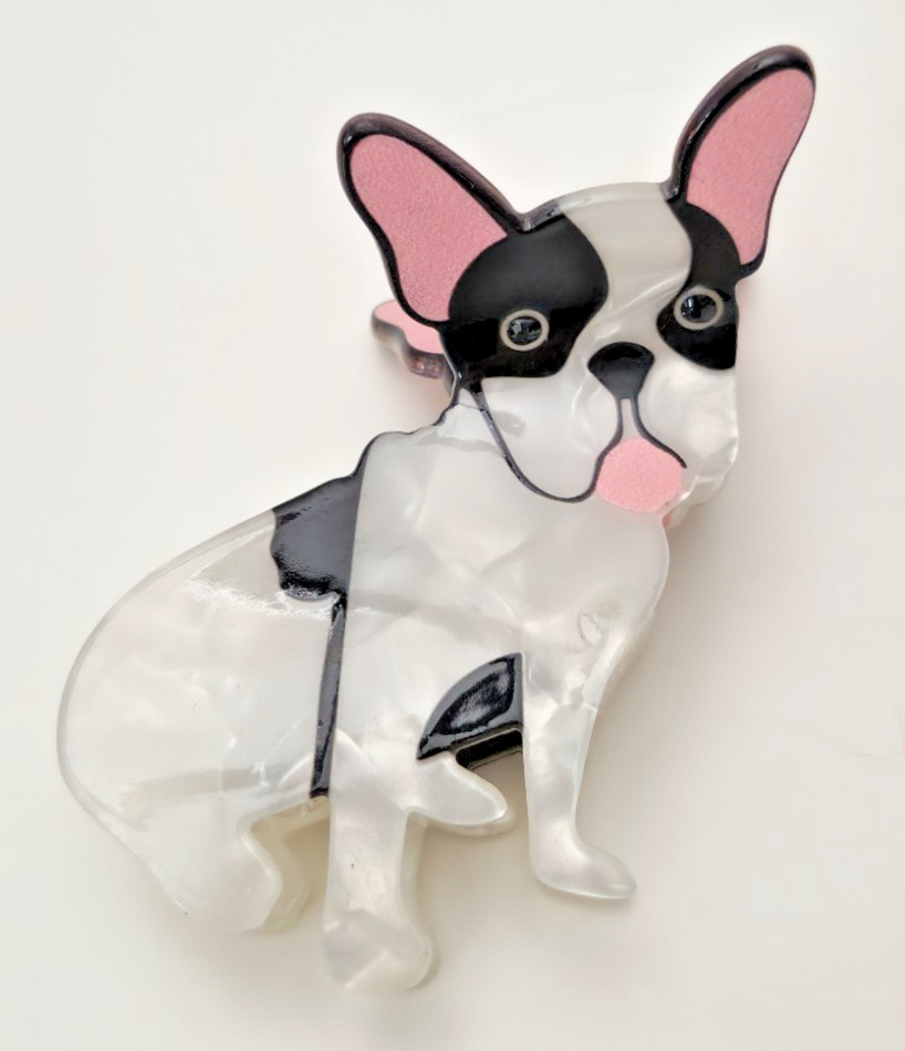 Piper K Dogs Hair Claw Clip French Bulldog
