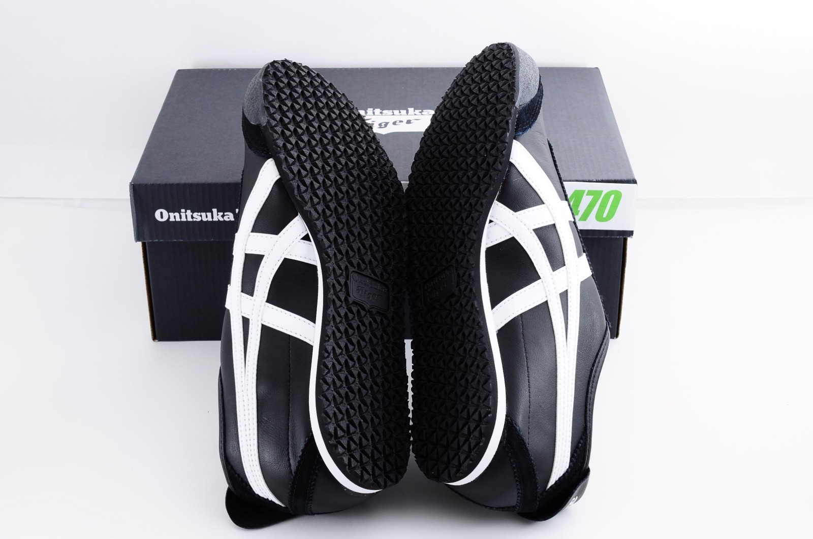 Onitsuka Tiger Genuine MEXICO 66 1183C102 BLACK /WHITE US Buyer No Import duties