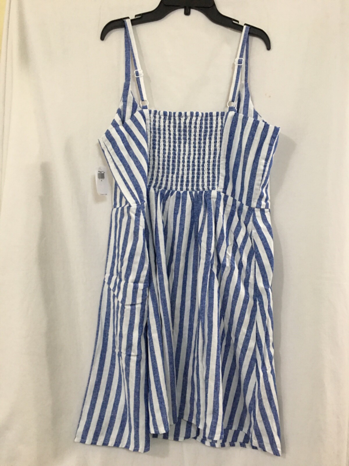 NWT Old Navy Fit and Flare Linen Blend Striped Mini Dress Many sizes