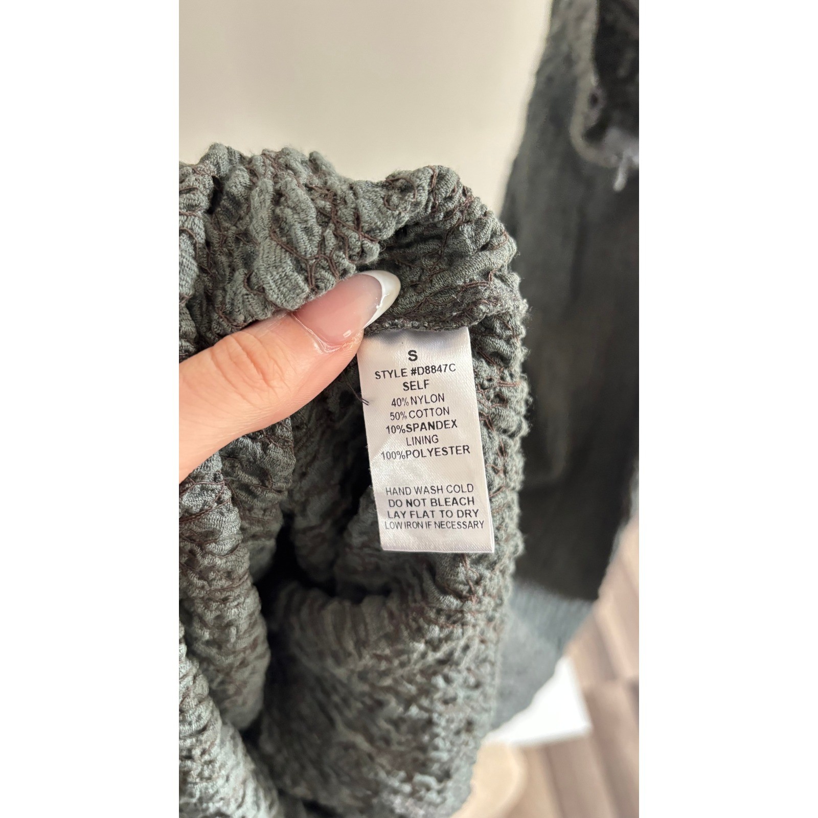 Fashion Nova Popcorn Texture Halter Maxi Dress Women Charcoal Grey
