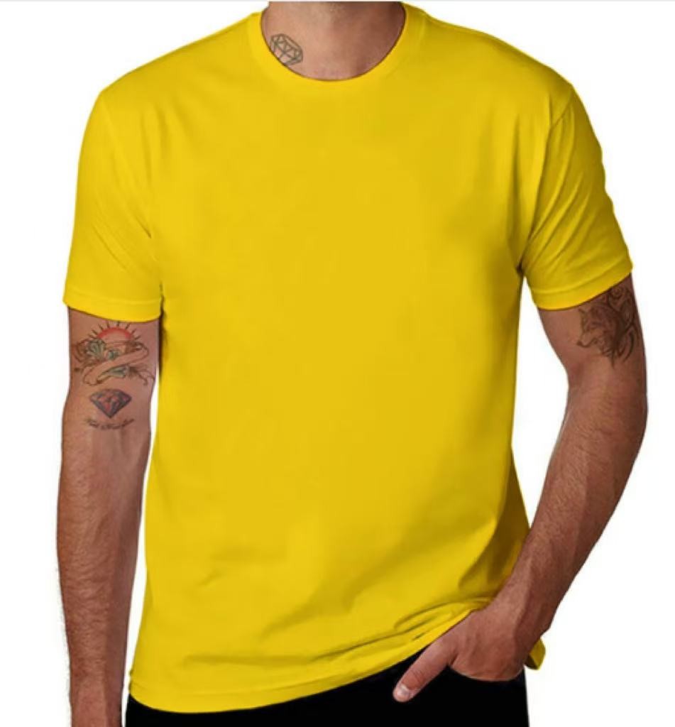 100% Cotton T-Shirt Unisex Men’s Basic Plain Blank Crew Tee Tops Adult Shirts
