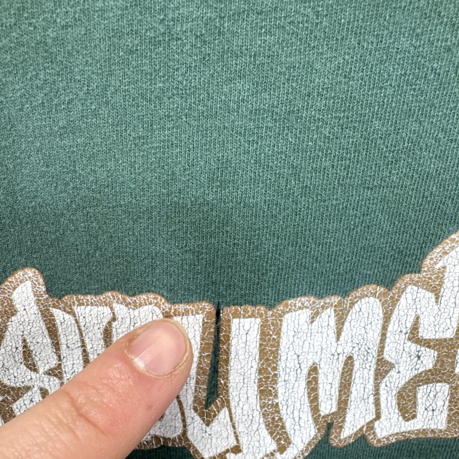 VINTAGE SUBLIME SKUNK RECORDS LBC Joint Logo 90’s T Shirt XL Green Repaired RARE