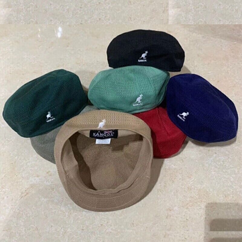 Kangol 504 Ventair Beret Hat Summer Breathable Flat Cap Woven Casual Newsboy Hat