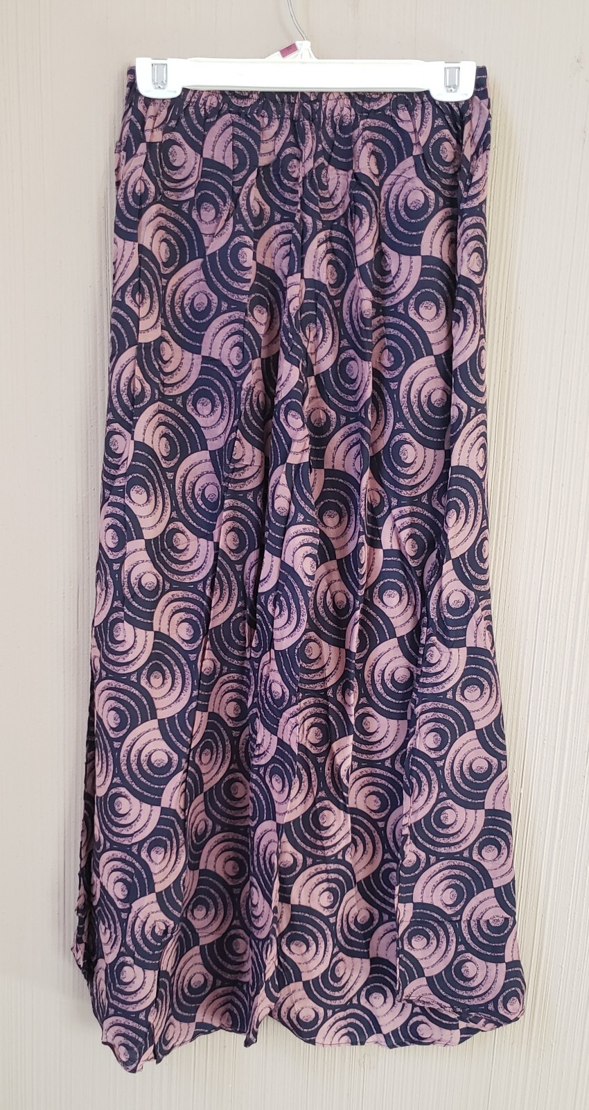 WIDE Leg FLARED Geo Print Pants Size XS/S Cotton Bohemian Boho Festival – NWOT