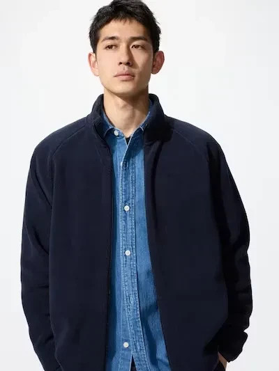 UNIQLO Fleece Full-Zip Jacket S-4XL 8 Colors Fluffy Machine-Washable Men 469955