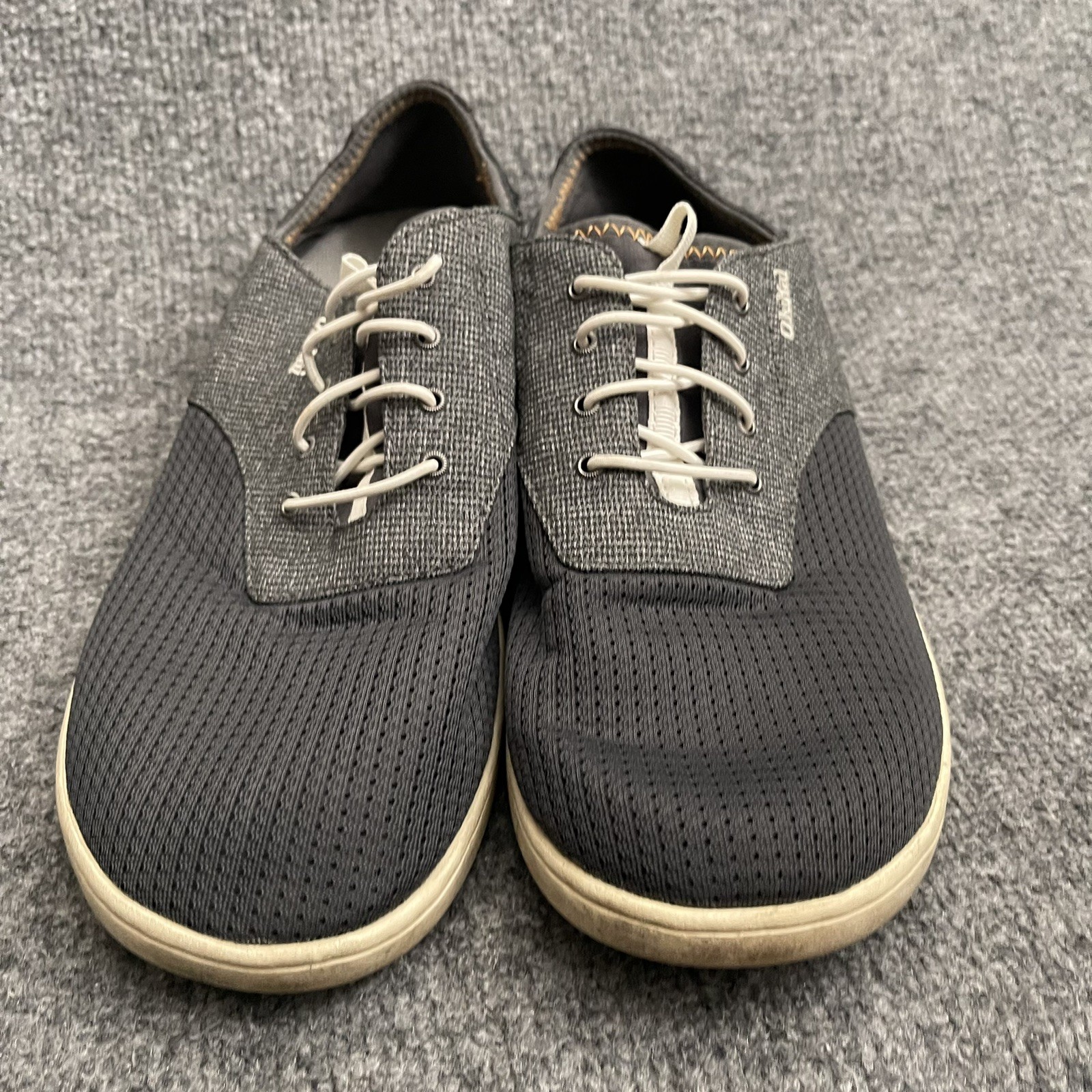 Olukai Nohea Moku Mens Sz 8.5 Shoes Slip On Gray Mesh Sneaker Casual Comfort