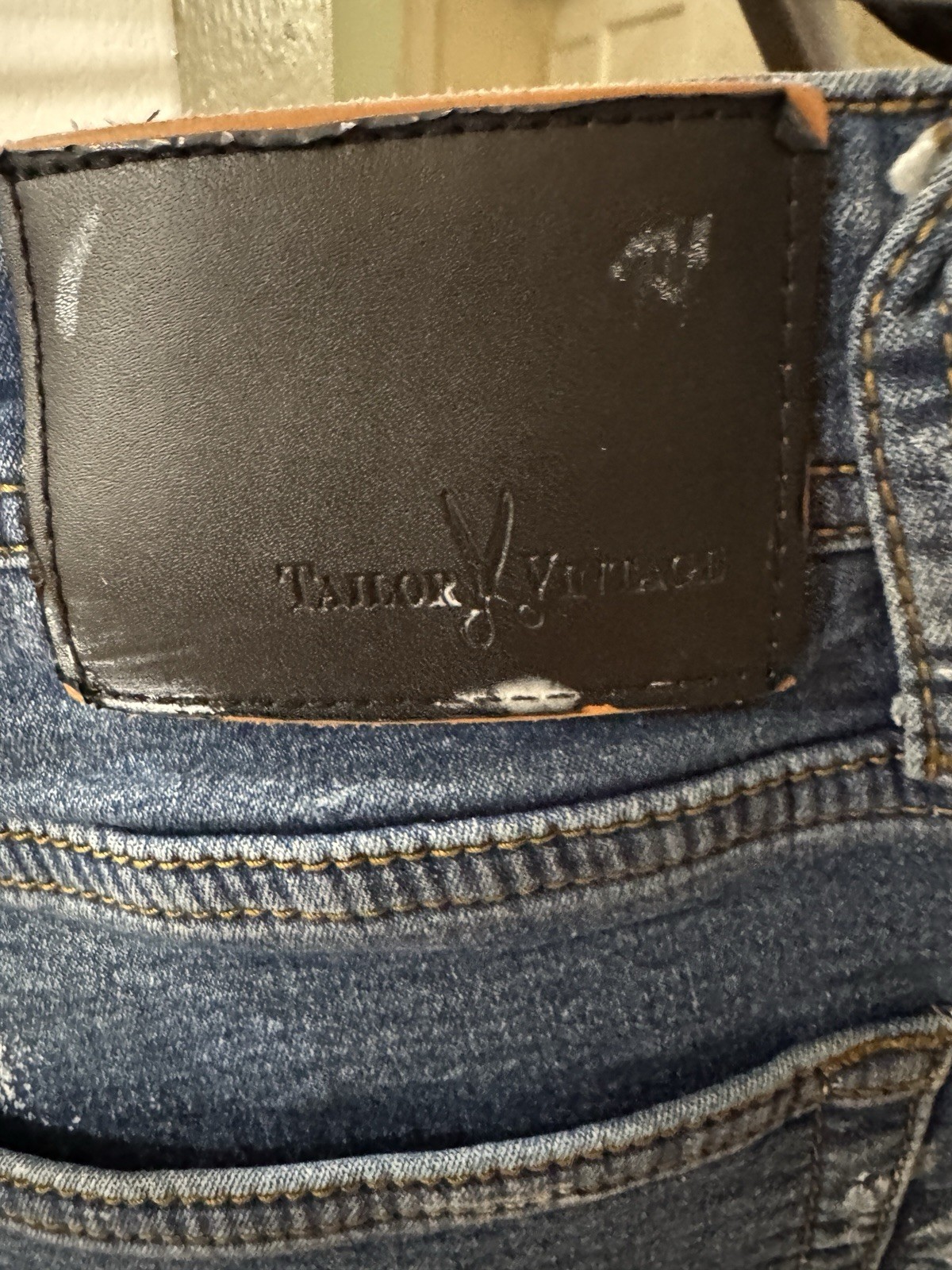 Connecticut Originals Canaan Slim Jeans 36×30 Stretch AS-IS Heavy Paint Stain
