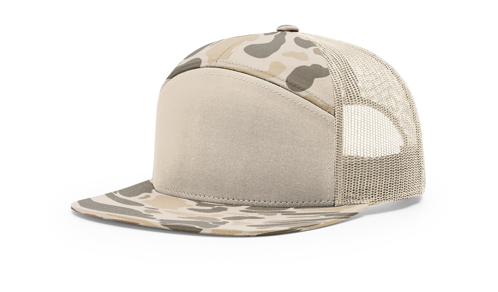 Richardson 7 Panel Trucker Hat 168 Adjustable Snapback Hi-Pro Mesh Cap OSFM