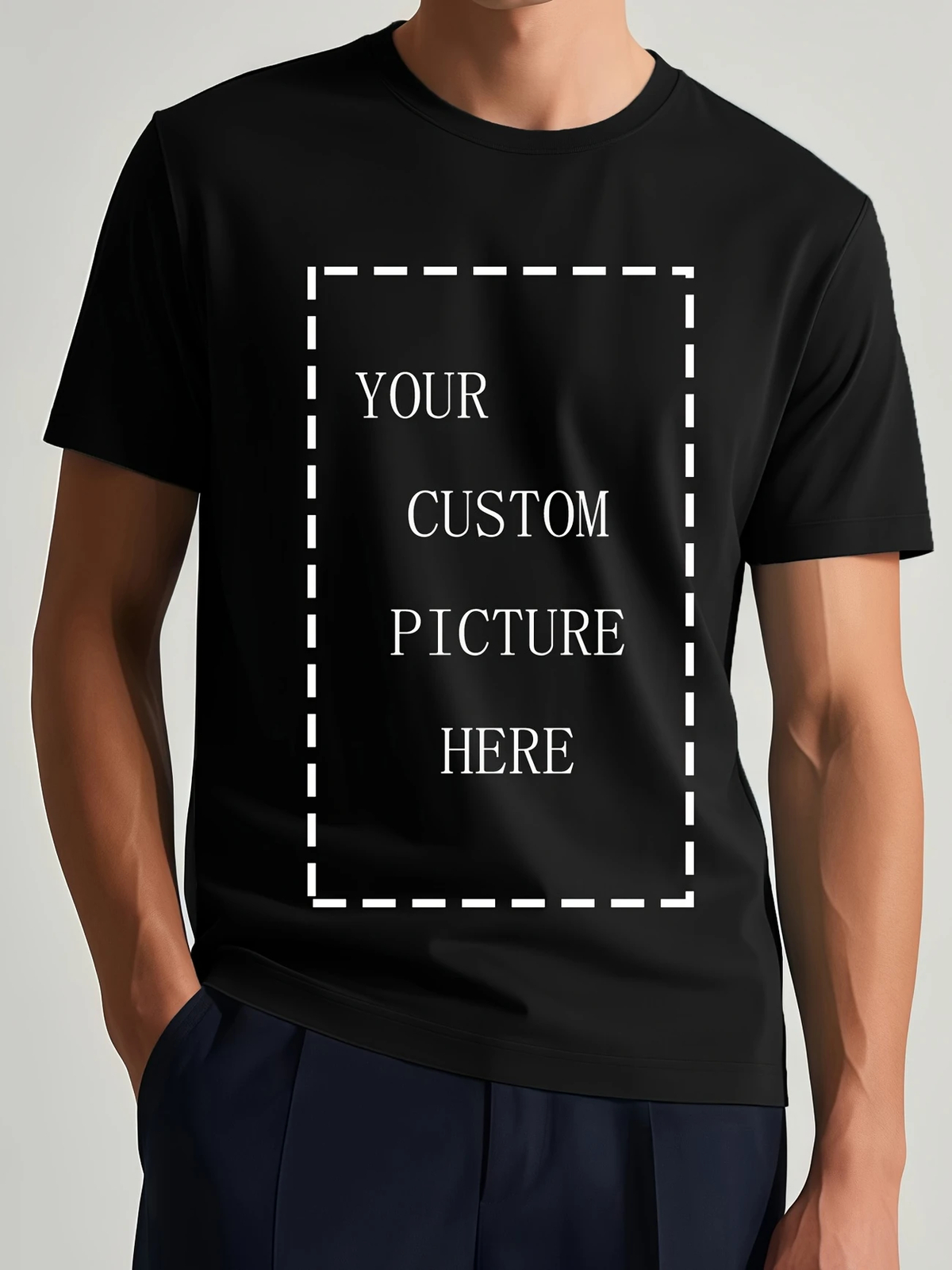 Men’s Custom T-Shirts, Customize Your Images, Texts And Photos, Your Own Persona